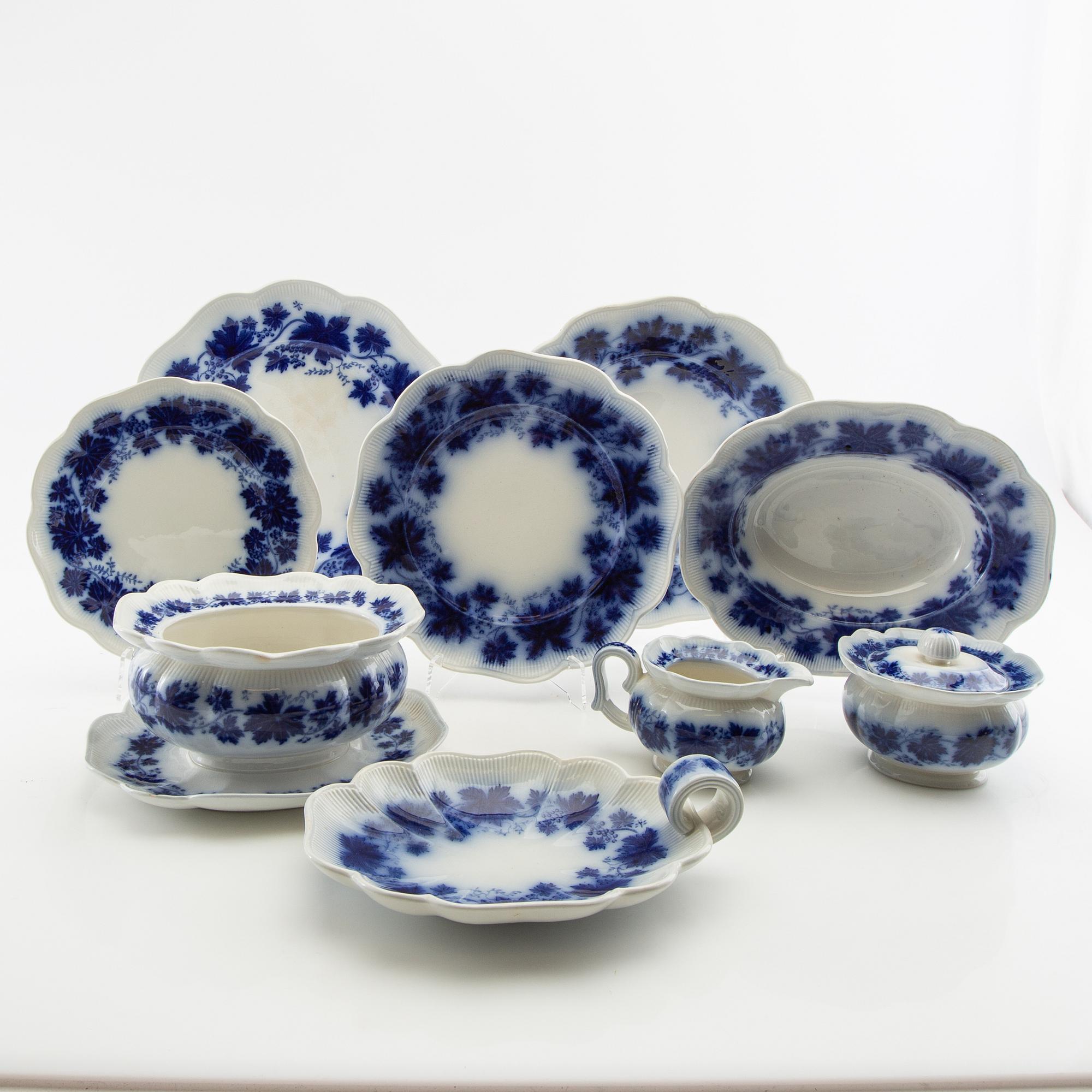 Arthur Percy, servis, ca 68 dlr "Vinranka", Gefle, 1900-talets första hälft.