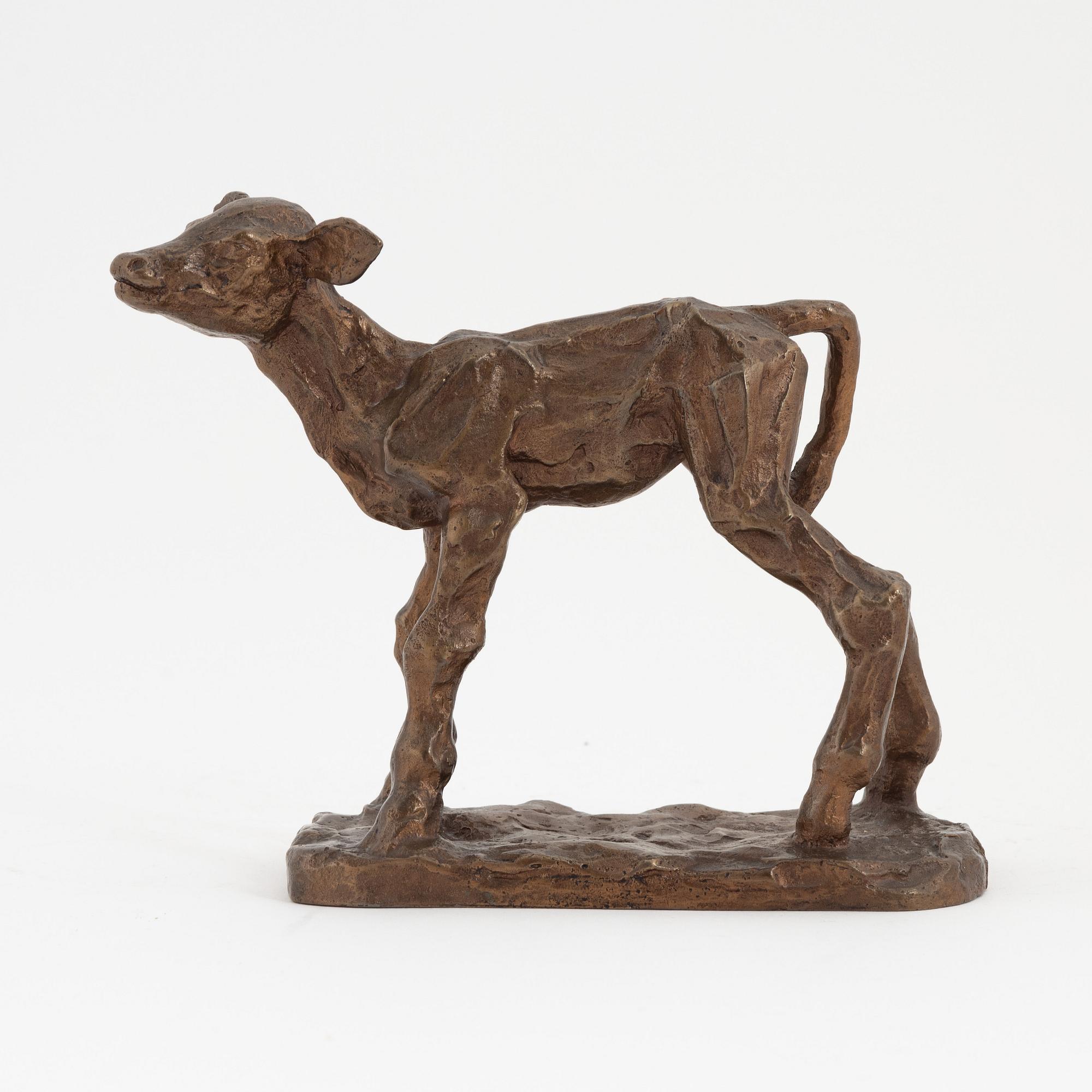 Greta von Braun-Gisenfeld, skulptur, brons, signerad, gjutarstämpel.