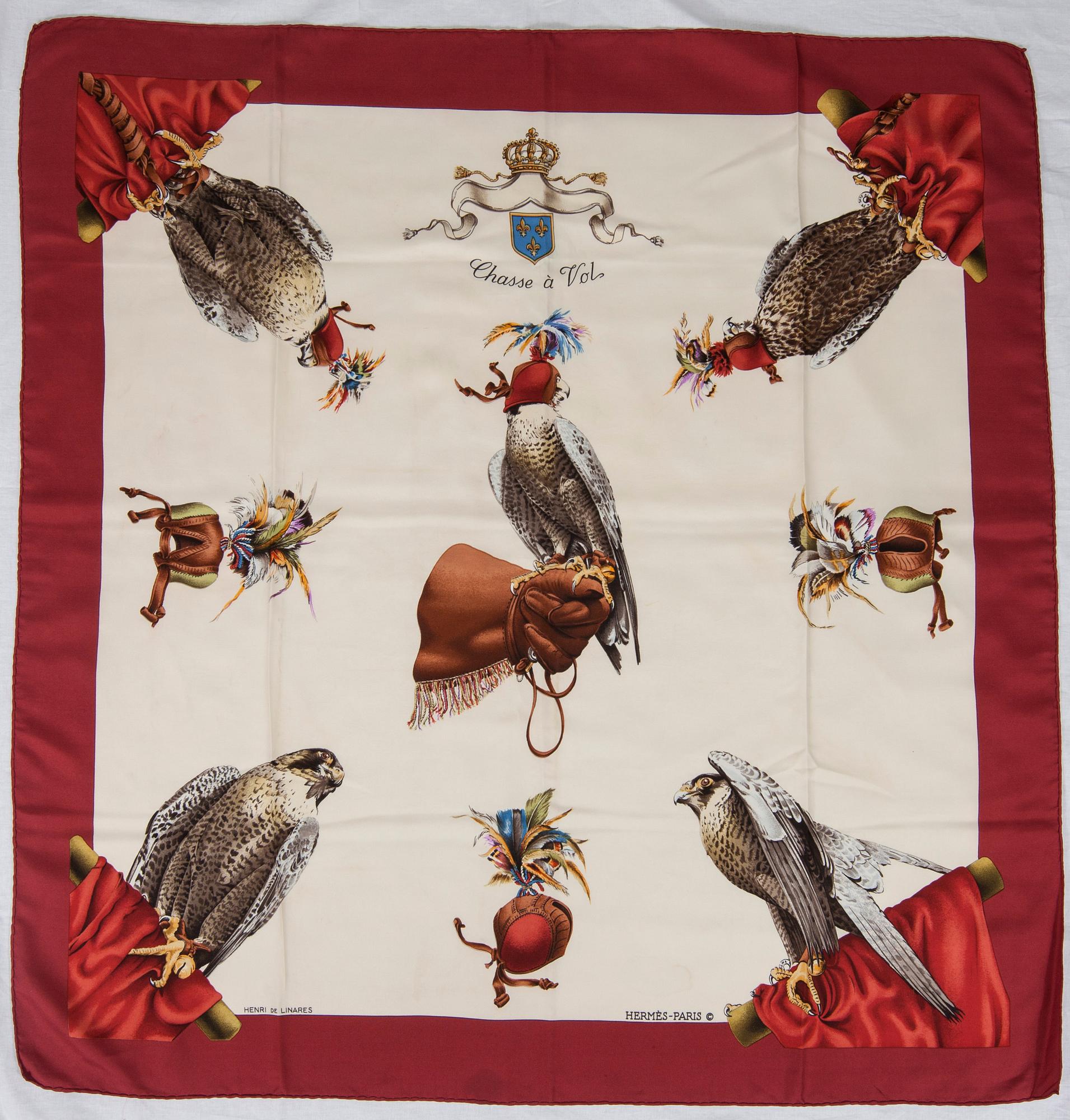 SCARF, "Chasse à Vol", Hermès.
