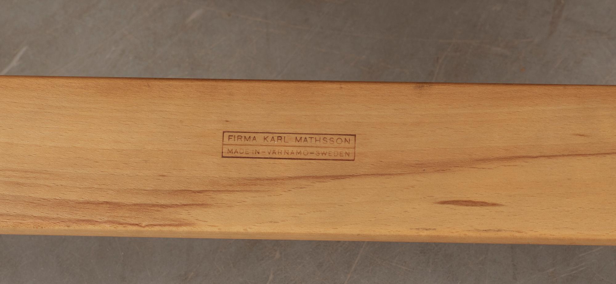 FÅTÖLJ, "Pernilla", Bruno Mathsson, Firma Karl Mathsson, Värnamo, troligen 1960-tal.