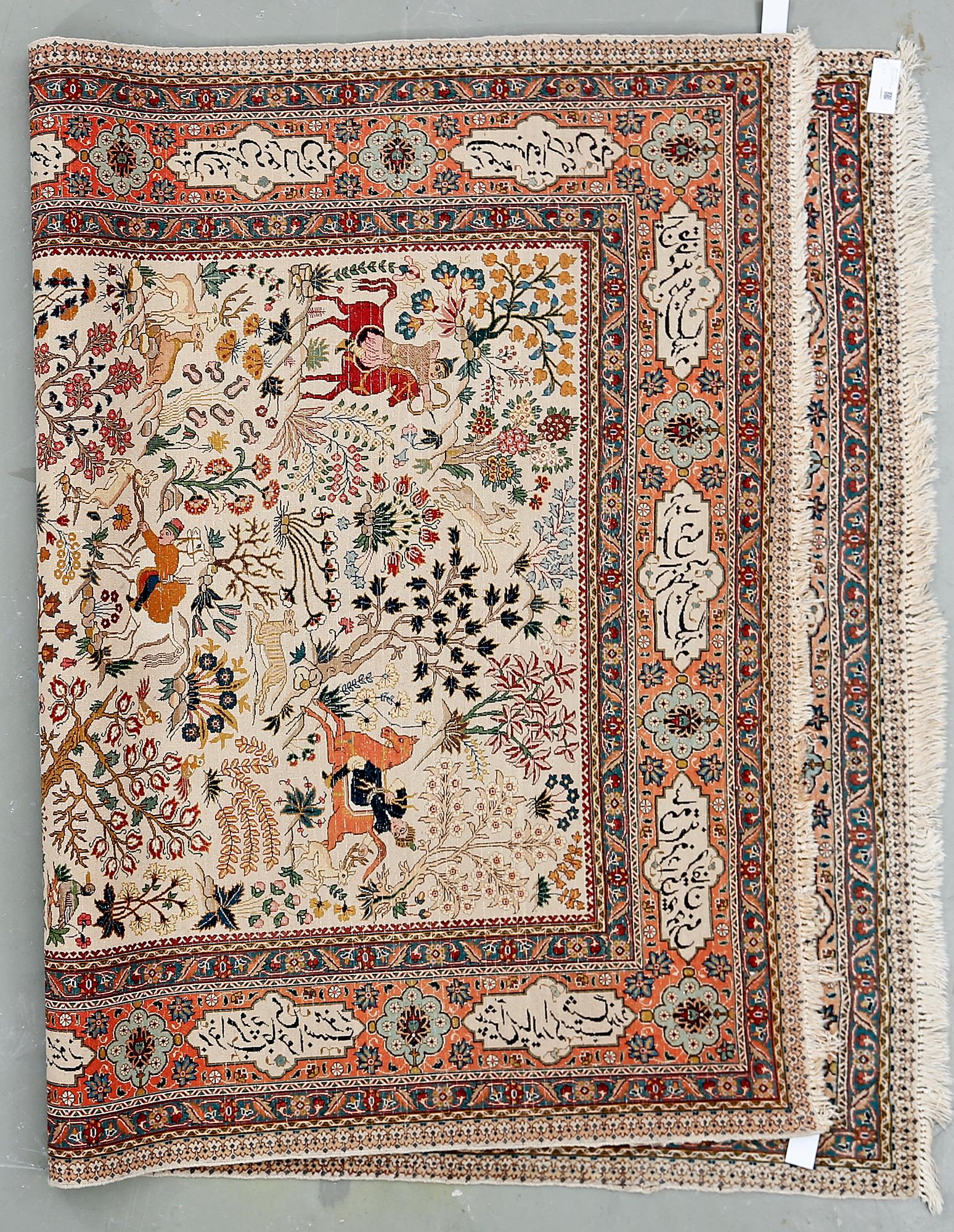 MATTA, semiantik/old Keshan, figural. Ca 290x198 cm.