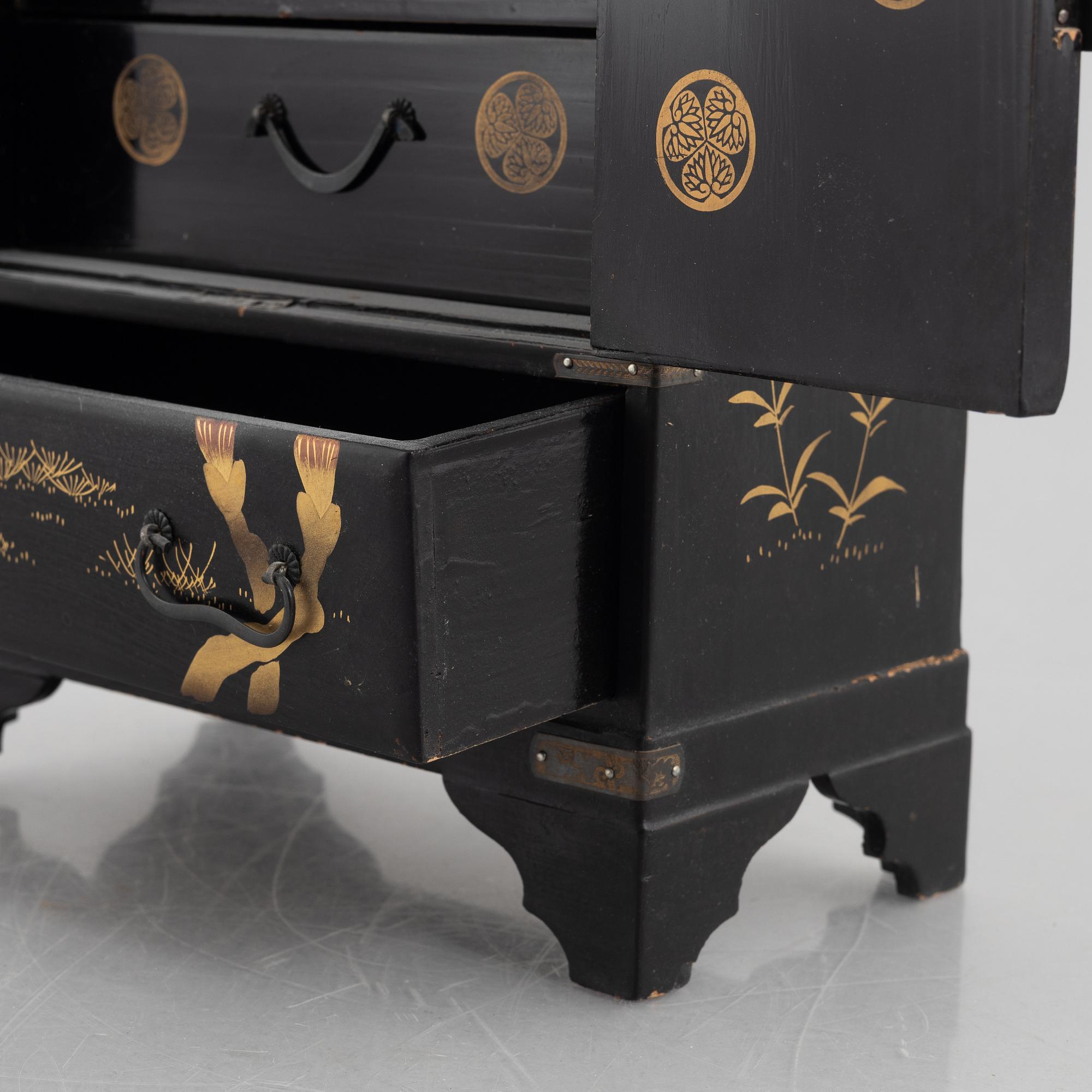 Miniature cabinet/box, Japan, early 20th century.