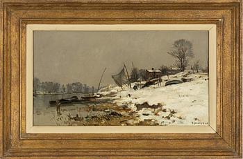 Emmanuel Damoye, Winter Landscape.