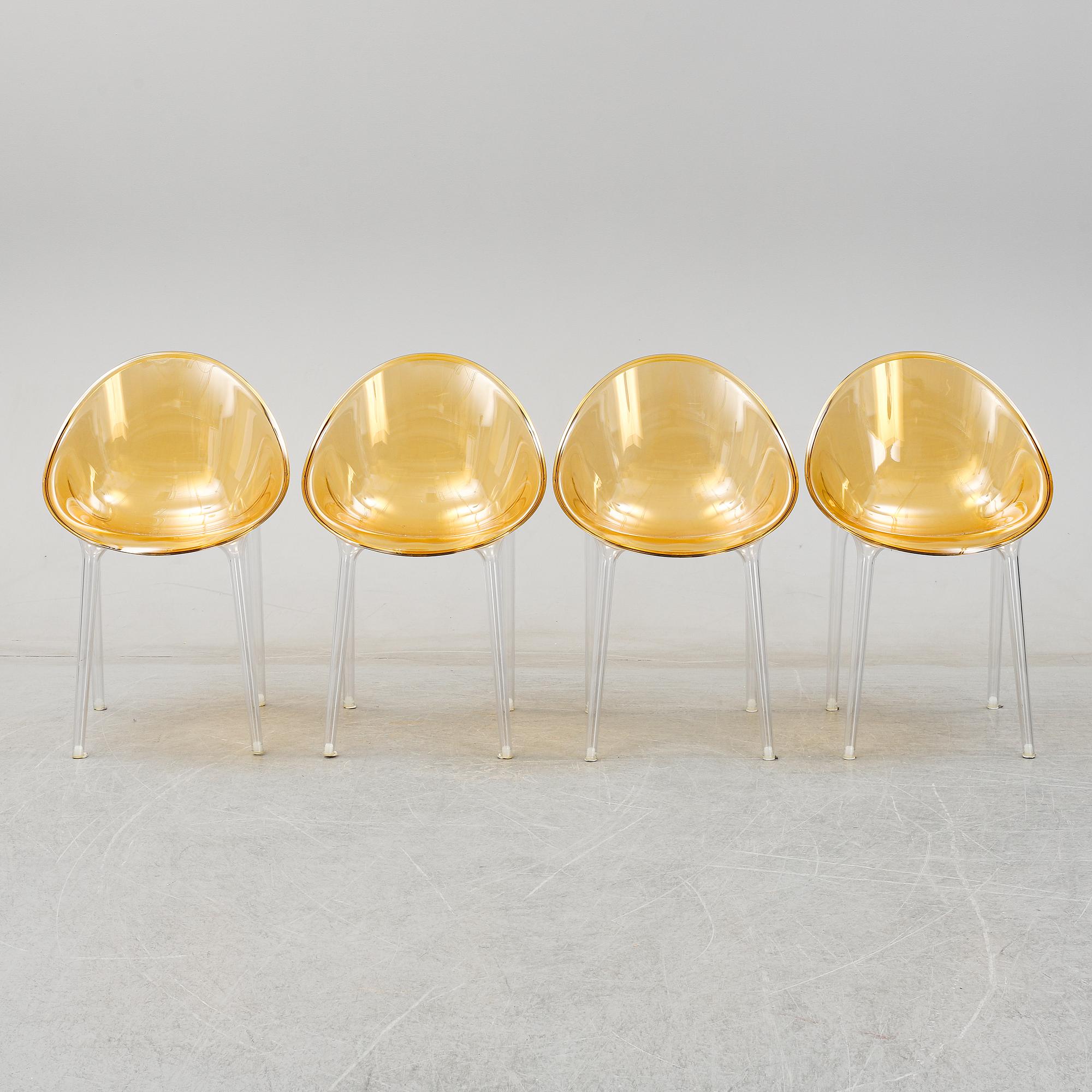 Philippe Starck, stolar 4 st, "Mr Impossible" Kartell.