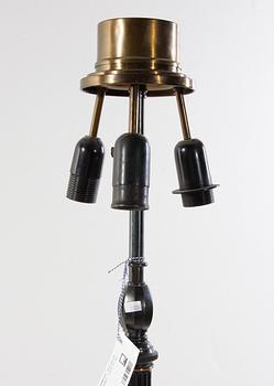 GOLVARMATUR, patinerad metall och marmor, 1920/30-tal.