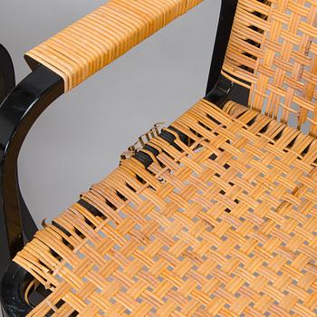 Alvar Aalto, karmstolar, 4 st, modell 45, för Artek 1970-tal.