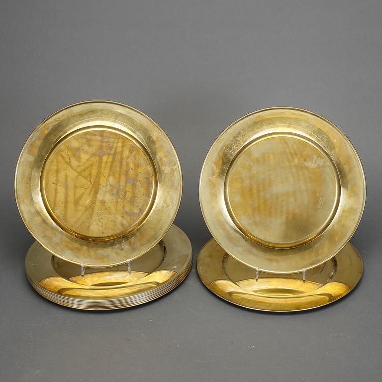 KUVERTTALLRIKAR, 12 st, Stelton, 1900-talets andra hälft.
