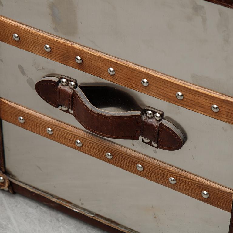 A pair of contemporary side tables.