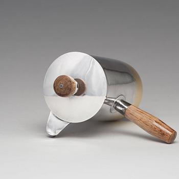 Birger Haglund, a sterling silver coffee pot, Stockholm 1956.