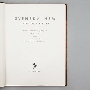 BOK. 22 band. "Svenska hem i ord och bilder", 1937-1958.