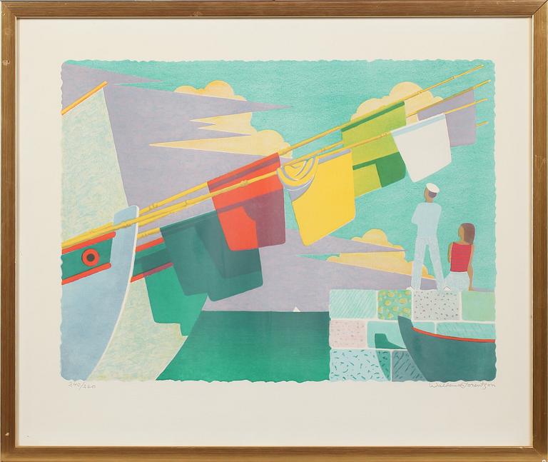 WALDEMAR LORENTZON, färglitografi, signerad och numrerad 240/260.