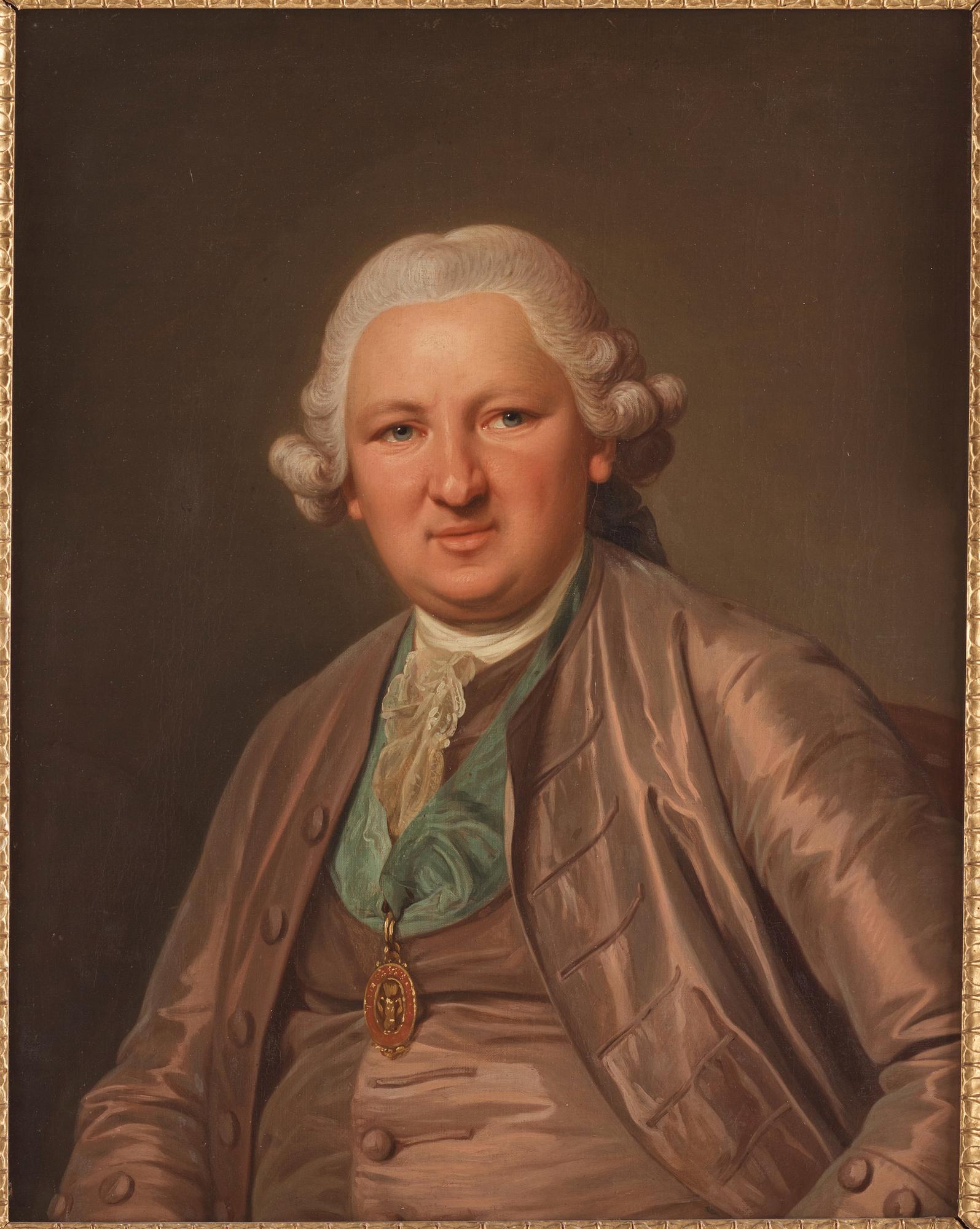 Per Krafft d.ä., "Brukspatron Gustaf Wittfooth" (1725-1782) & hustrun "Christina Wittfooth" (född Brandt) (1727-1771).