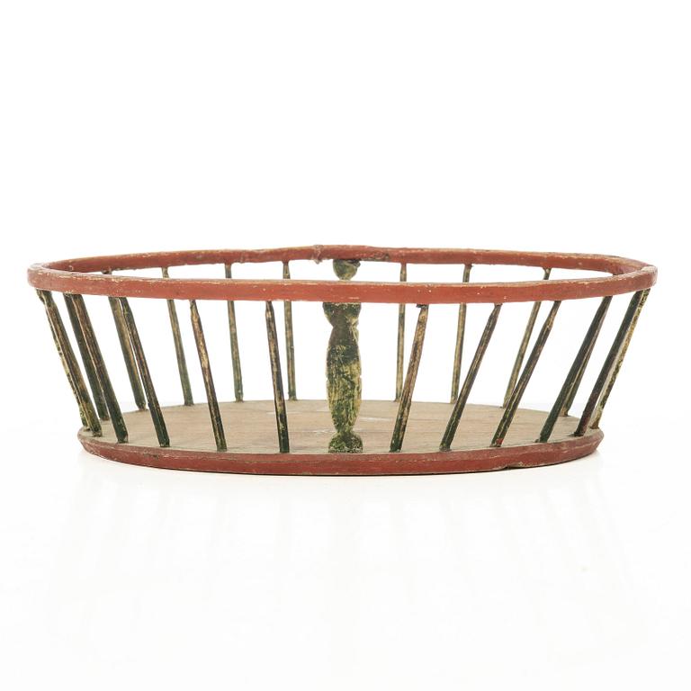 Pine basket, folk art, Jämtland, 19th century.