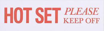 Dan Wolgers, "Hot Set - Please Keep Off".