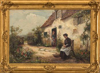 ERNEST WALBOURN, oil on canvas, signed.