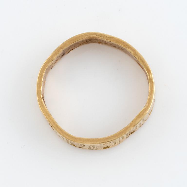 Björn Weckström, 18K gold ring, Lapponia 1970, Finland.