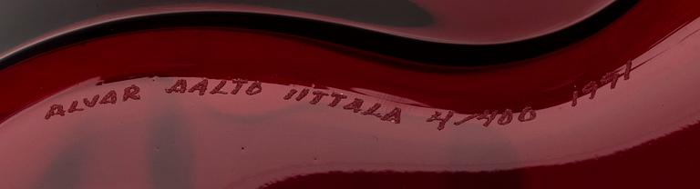 ALVAR AALTO, MALJAKKO, "Savoy", merkitty Alvar Aalto Iittala 1991, numeroitu 4/400.