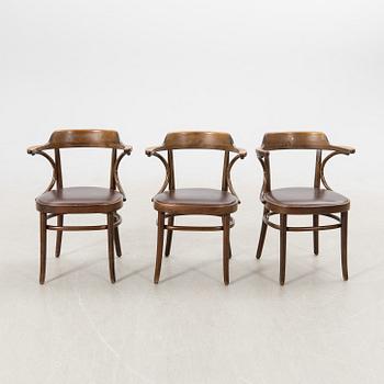 Armchairs 5 pcs Gemla late 20th century.