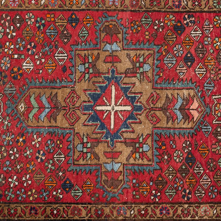 A semi-antique Karadja, probably, runner, around 362 x 86 cm.