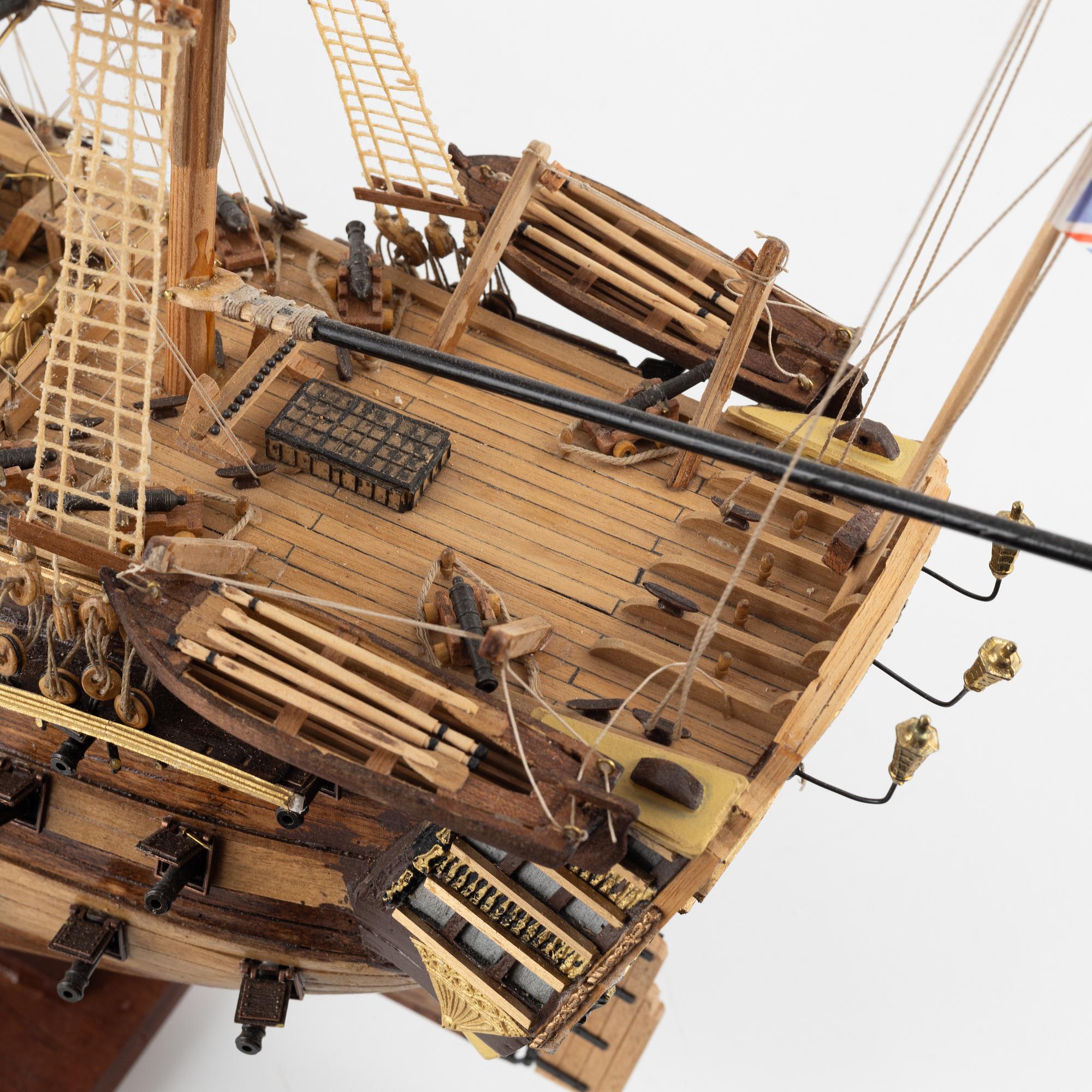 Model ship, the battleship 'Victory', 2010.
