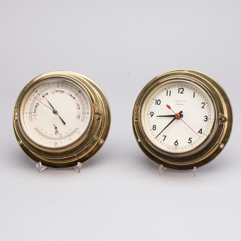 CLOCK AND BAROMETER.