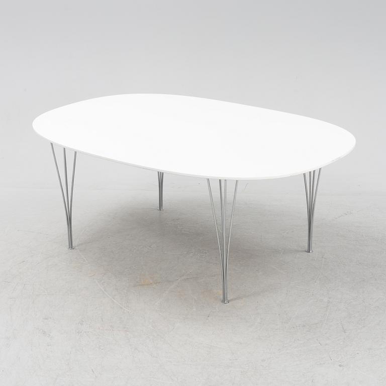 Bruno Mathsson & Piet Hein, a 'Super Elliptical' dining table from Fritz Hansen, Denmark, late 20th Century.