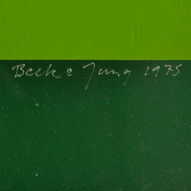 BECK & JUNG (HOLGER BÄCKSTRÖM & BO LJUNGBERG), multipel. Signerad och daterad 1975, numrerad 21/75.