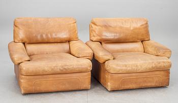 FÅTÖLJER, ett par, Cantu, 1970-tal.