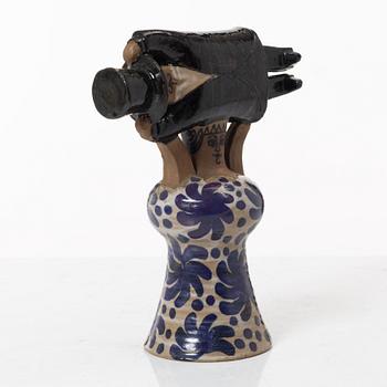 Lisa Larson, a 'Samhällsdebatten' stoneware figurine, Gustavsberg.