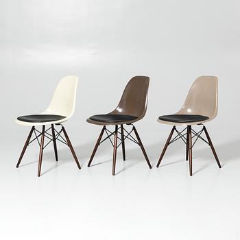 Charles & Ray Eames, stolar, 6 st, "DSW", Herman Miller, 1960-tal.
