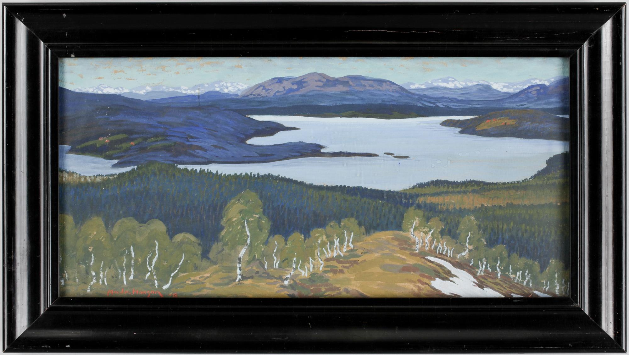 ANDREAS HANSSON, gouache. Sign o dat -18.