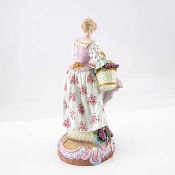 Figure CH Levy & Co Charenton France late 19th century porcelain.