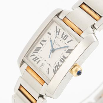 Cartier, Tank Française, armbandsur, 28 x 24 (32) mm.