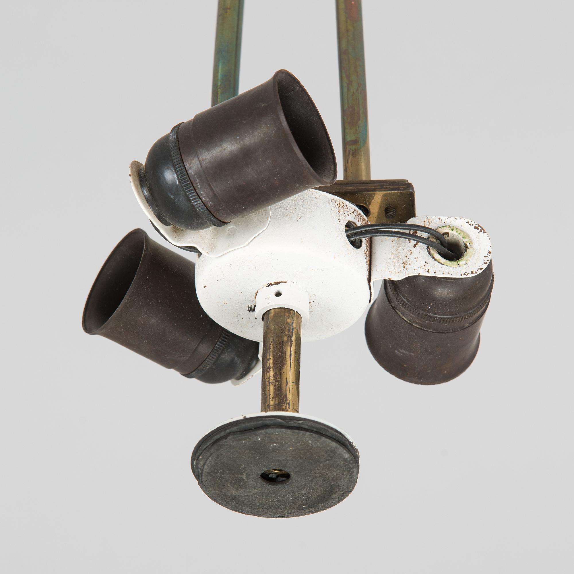 Paavo Tynell, Chandelier, for Taito. Made to order 1950.
