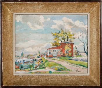 LASSE WAGER, olja på  pannå, signerad och daterad 42.