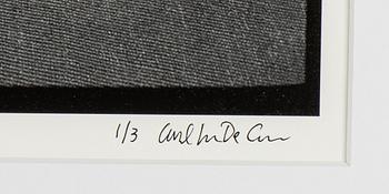 Carl Johan De Geer, photo, signed 1/3.