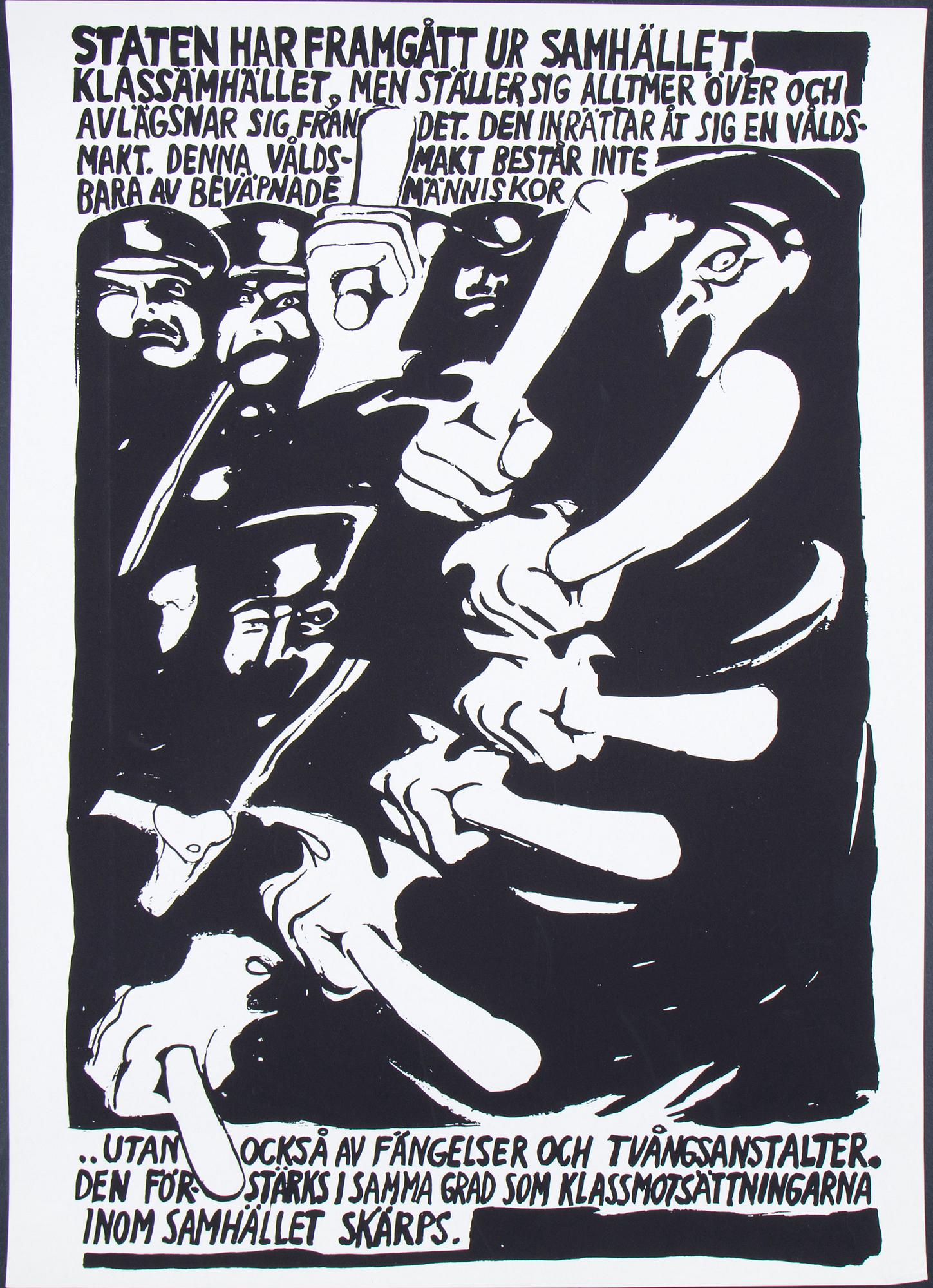 Political art, 8 posters from Sweden.