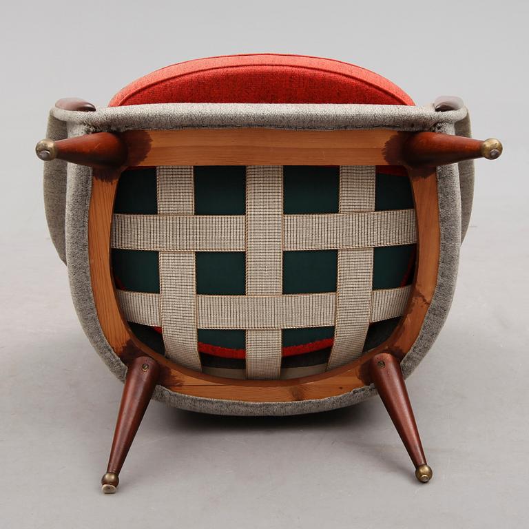 FÅTÖLJ, "Orion", Folke Jansson, formgiven 1953, SM Wincrantz Möbelindustri AB, Skövde, 1900-talets andra hälft.