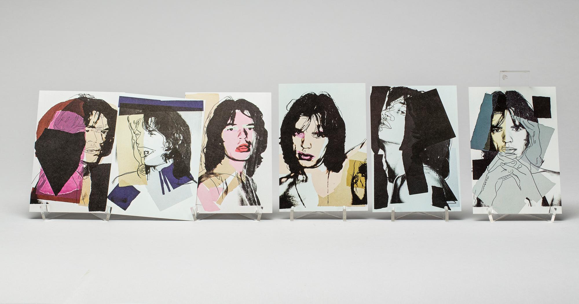 ANDY WARHOL, "Mick Jagger" Castelli Graphics, 1975.