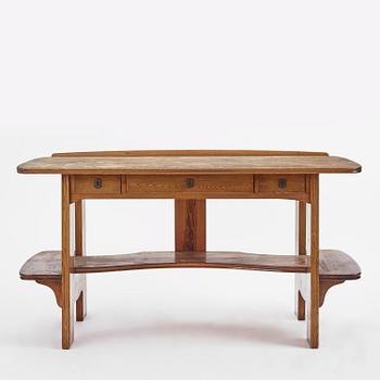 Carl Westman, a stained pine desk, Sweden, ca 1910.