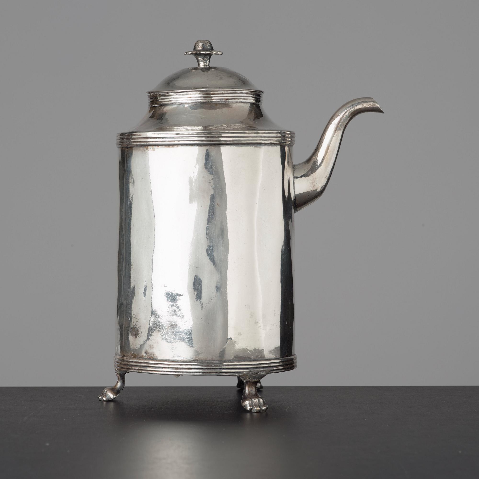 A late Gustavian circa 1800 coffee-pot.