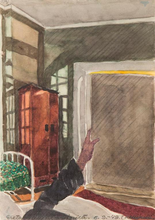 Greta Hällfors-Sipilä, Sisäkuva.