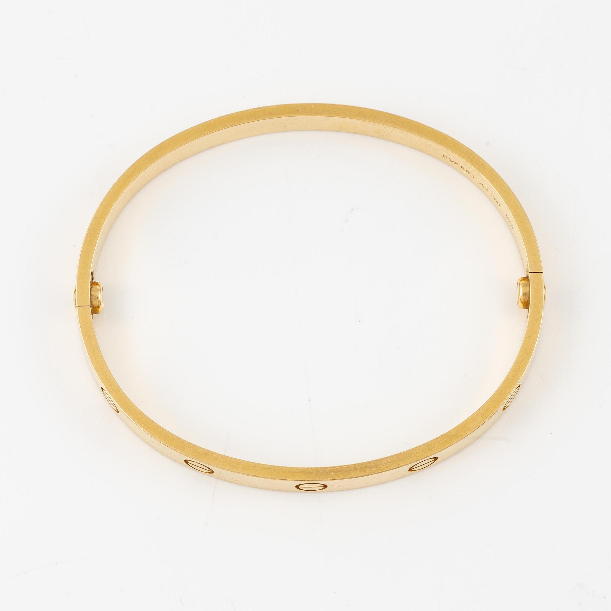 A Cartier bracelet "Love" in 18K gold.