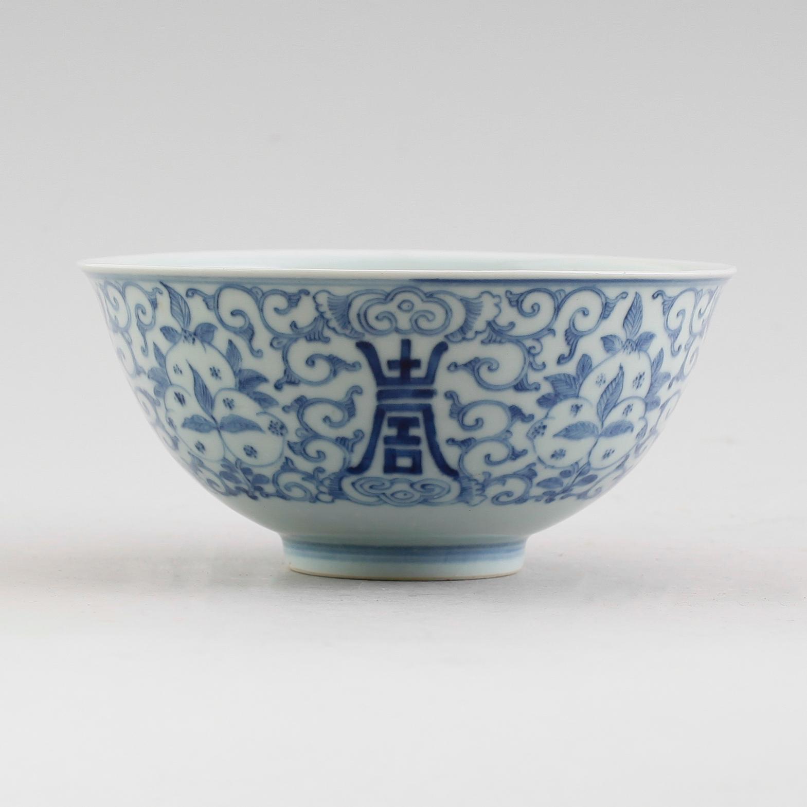 SKÅL, porslin, Kina, Mingstil, 1900-tal.