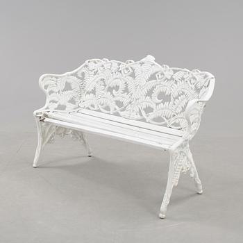 TRÄDGÅRDSSOFFA, gjuten aluminium, Byarum, 1900-talets andra hälft.