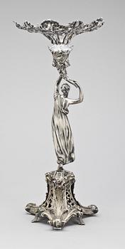 UPPSATSSKÅL, vitmetall, 1900-tal.