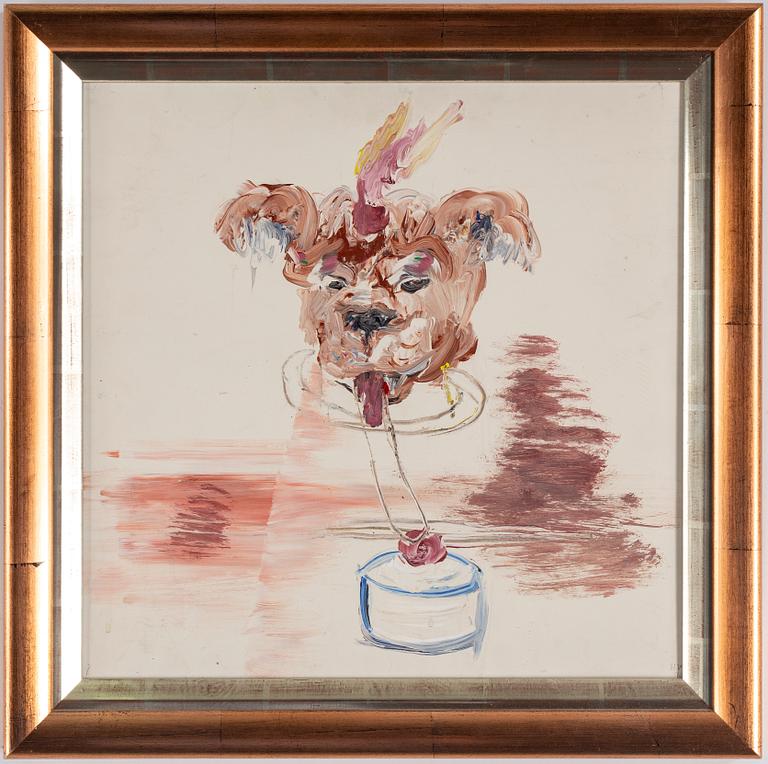 KARIN WIKSTRÖM, olja på pannå, signerad och daterad 95.