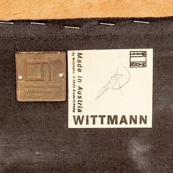 Josef Hoffmann, soffa och fåtölj  "Palais Stoclet" för Wittmann Österrike sent 1900-tal.