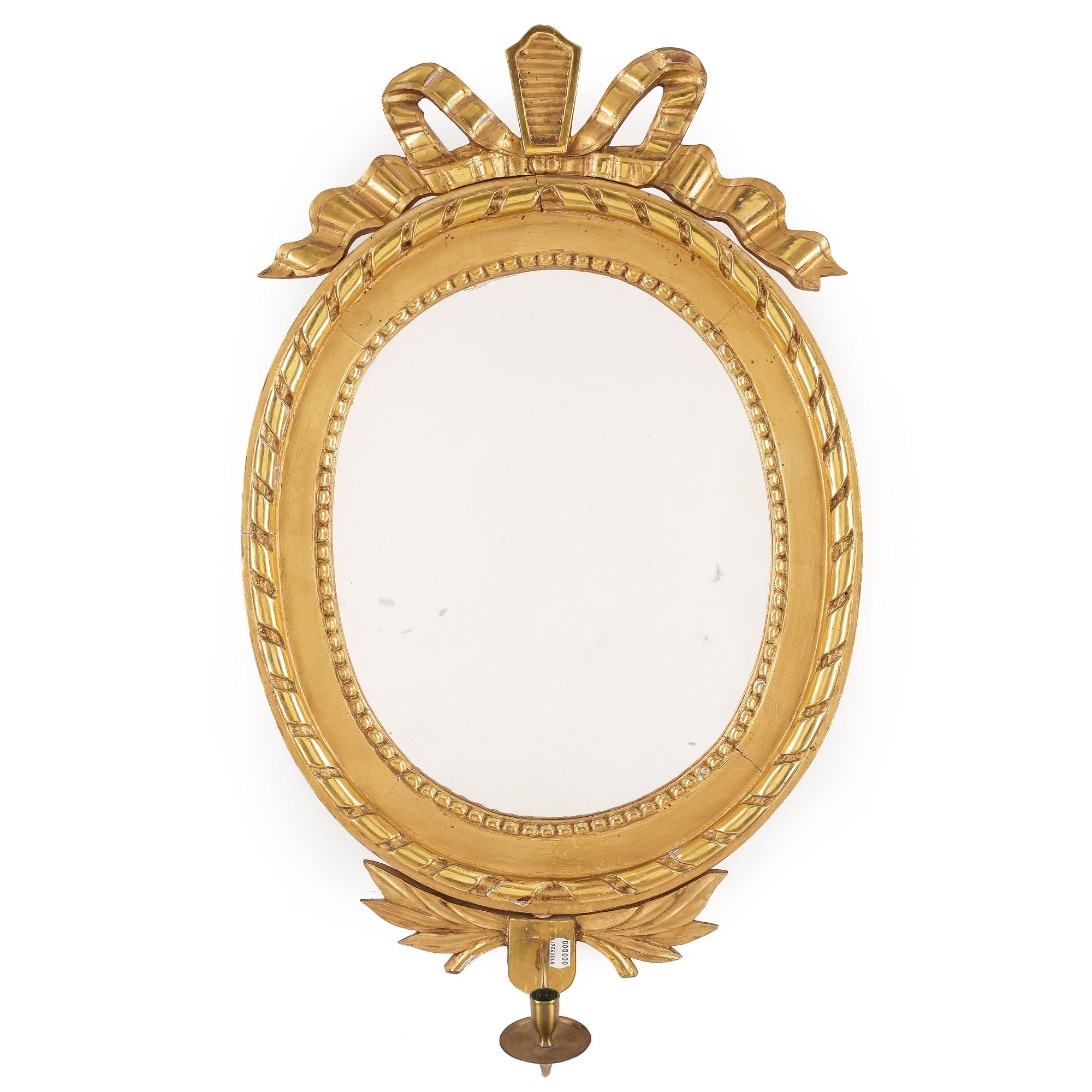 SPEGELLAMPETT, delvis gustaviansk, 1700-talets slut.
