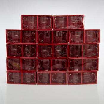 Timo Sarpaneva, ölstop, 28 st, "Droppring", 2054/55, Iittala, i originalaskar.